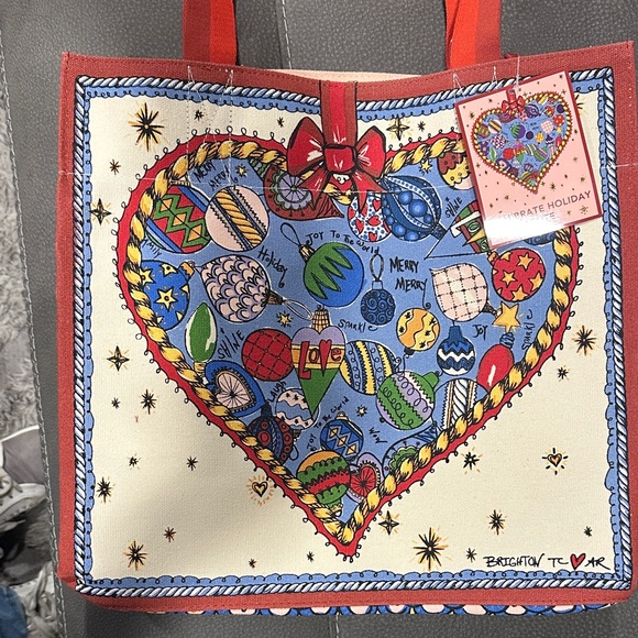 Colorful Heart Tote Bag Brighton NWT - Picture 6 of 7